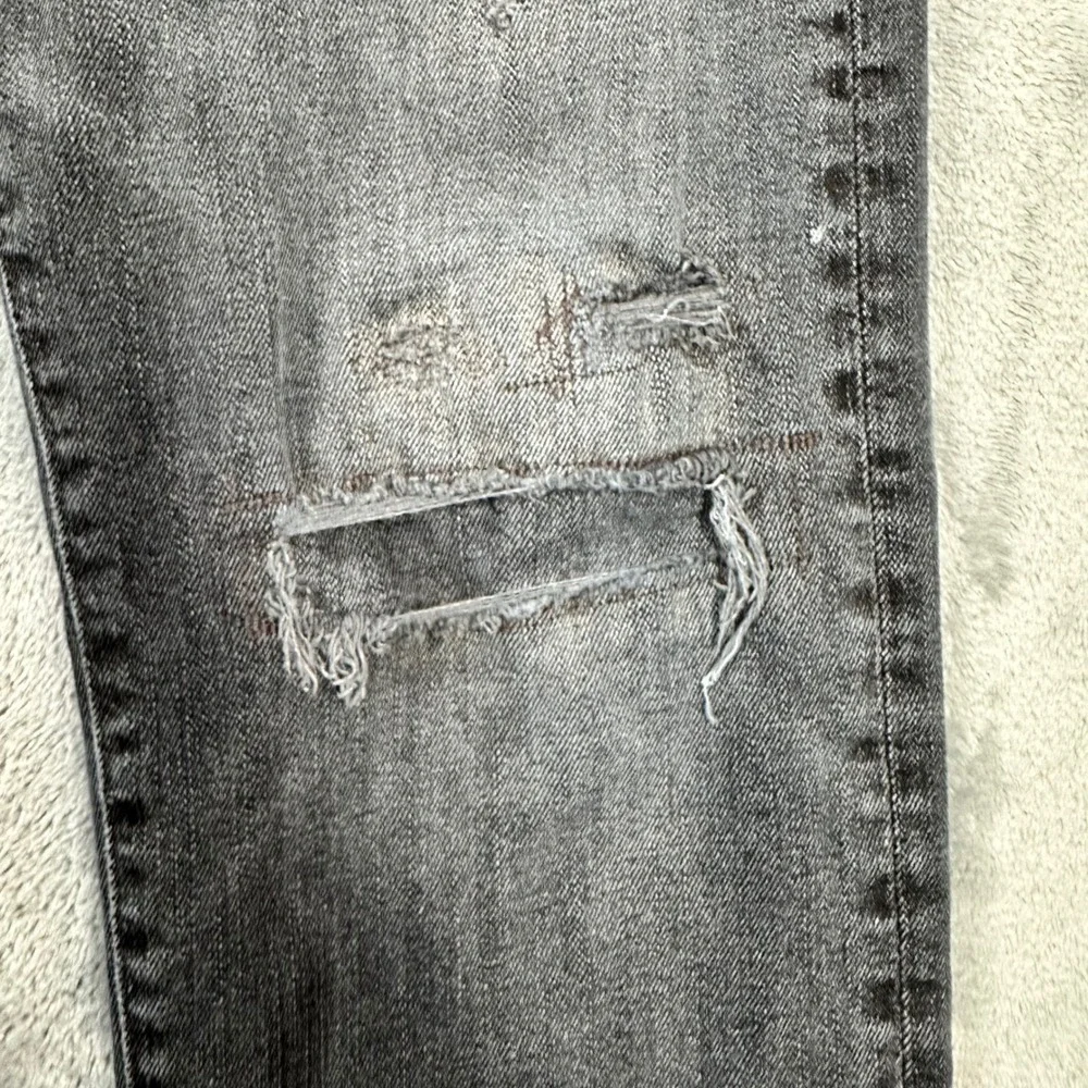 Polo Ralph Lauren Sullivan Slim Jeans 32x30 Faded Black Distressed Stretch Denim